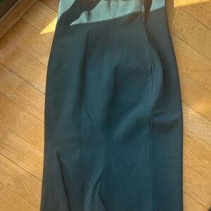 Maria pinto,  Emerald A-Line with a mermaid flair back  Skirt